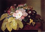 Floral, beautiful classical still life of flowers.037 unknow artist